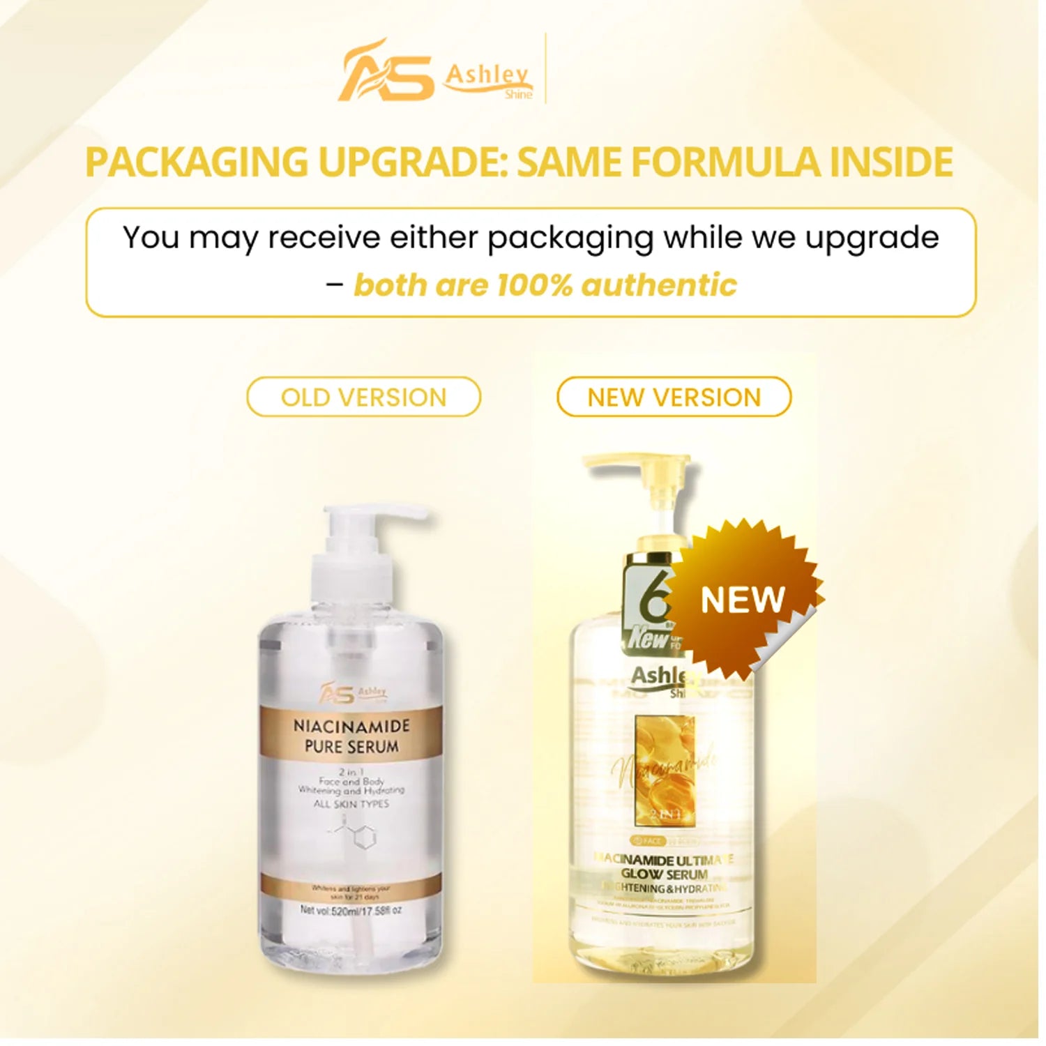 Ashley Shine Niacinamide Ultimate Glow Serum-520ml