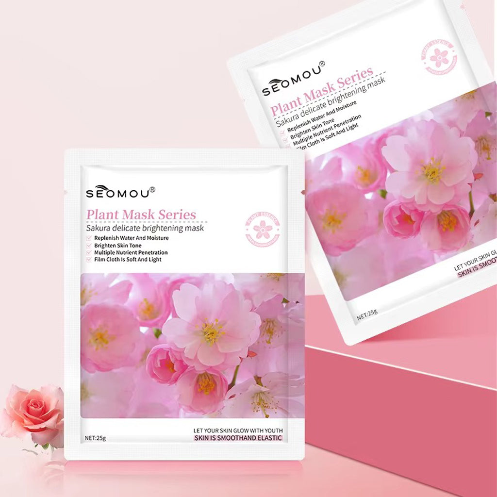 SEOMOU Sakura Delicate Brightening Korean Sheet Mask – 25g