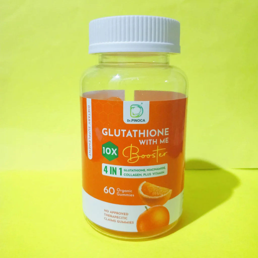 Doctor Pinoca Rice Dr. Pinoca Glutathione With Me 10X Booster - 60 Organic Gummies โ D ...