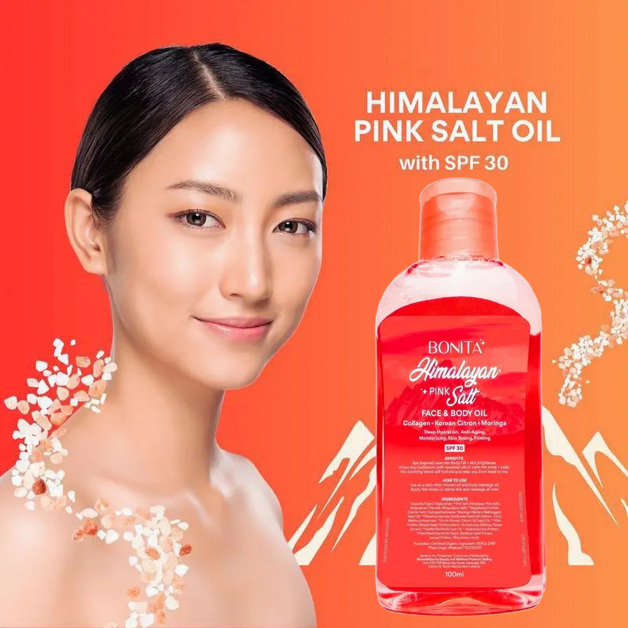 Bonita Himalayan Pink Salt Face &amp; Body Oil with SPF 30
