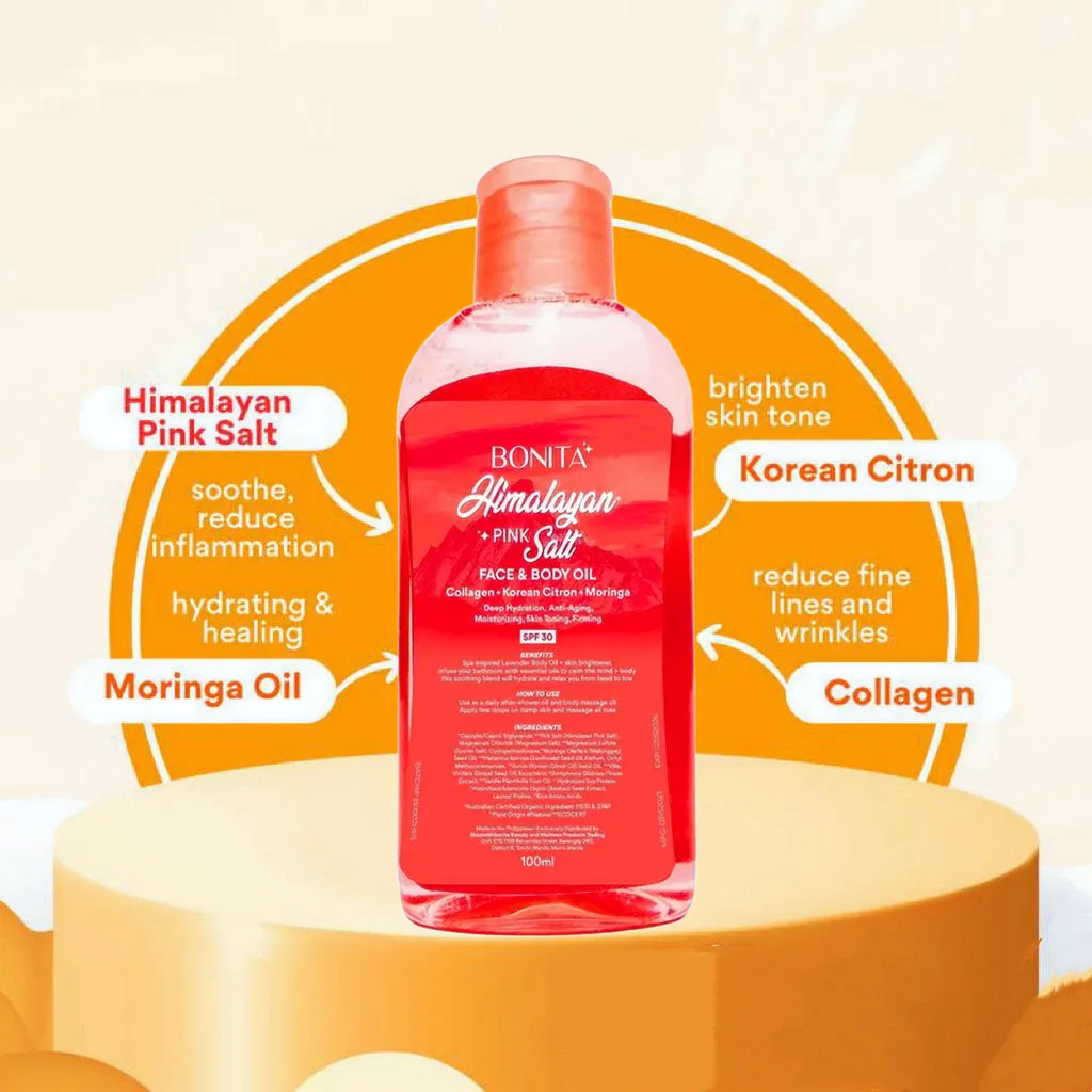 Bonita Himalayan Pink Salt Face &amp; Body Oil with SPF 30