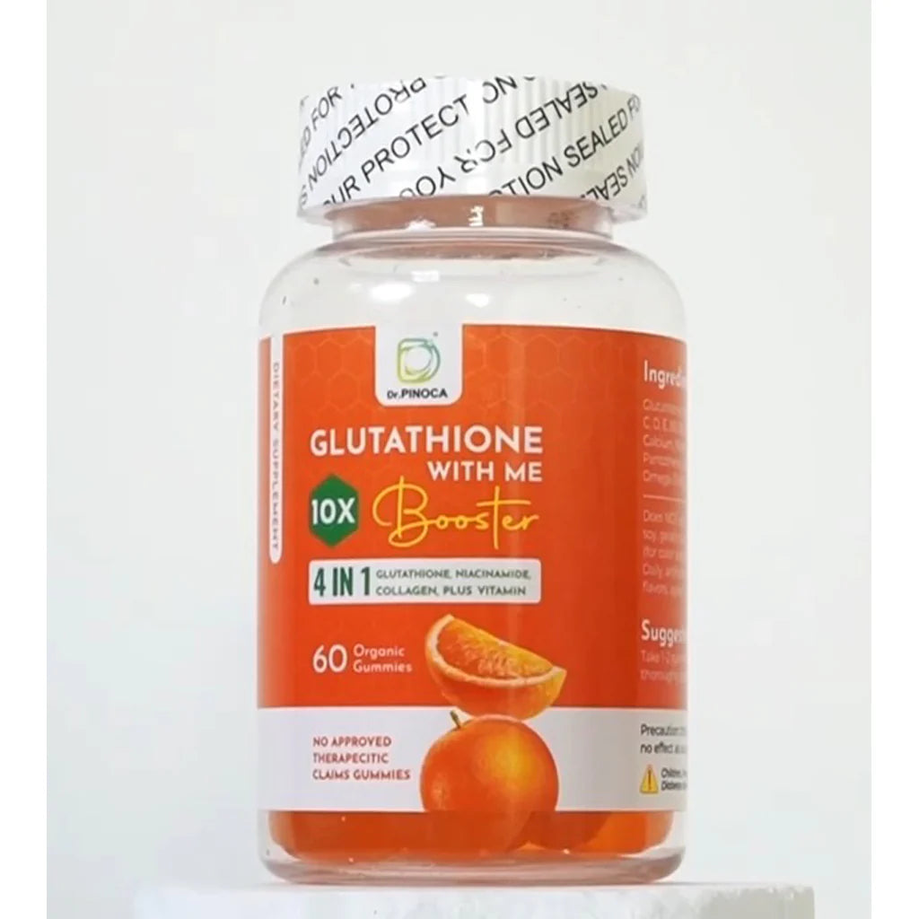 Doctor Pinoca Rice Dr. Pinoca Glutathione With Me 10X Booster - 60 Organic Gummies โ D ...