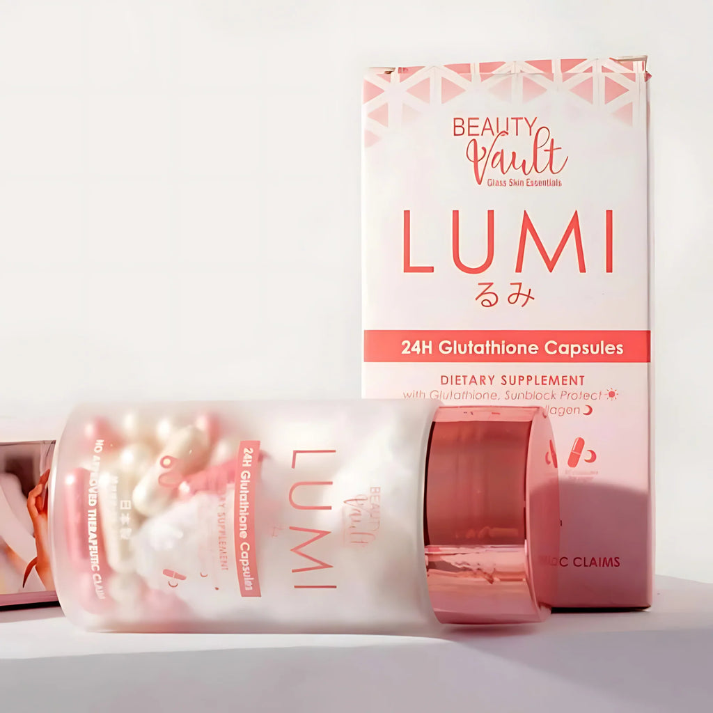 Beauty Vault LUMI 24H Glutathione Capsules – 60 Capsules (Day &amp; Night Formula)