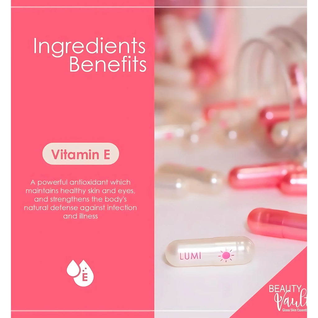 Beauty Vault LUMI 24H Glutathione Capsules – 60 Capsules (Day &amp; Night Formula)