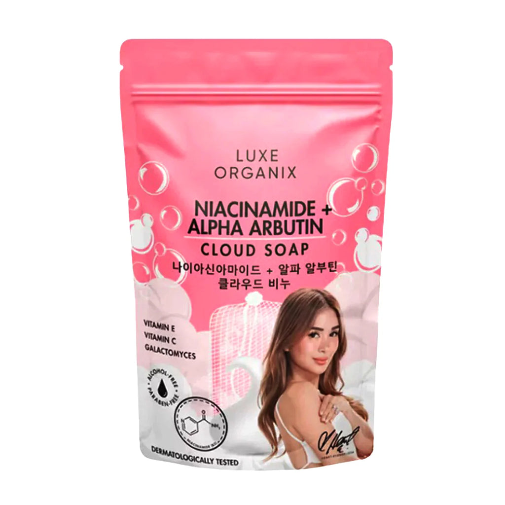 Luxe Organix Niacinamide + Alpha Arbutin Brightening Cloud Soap - 180g