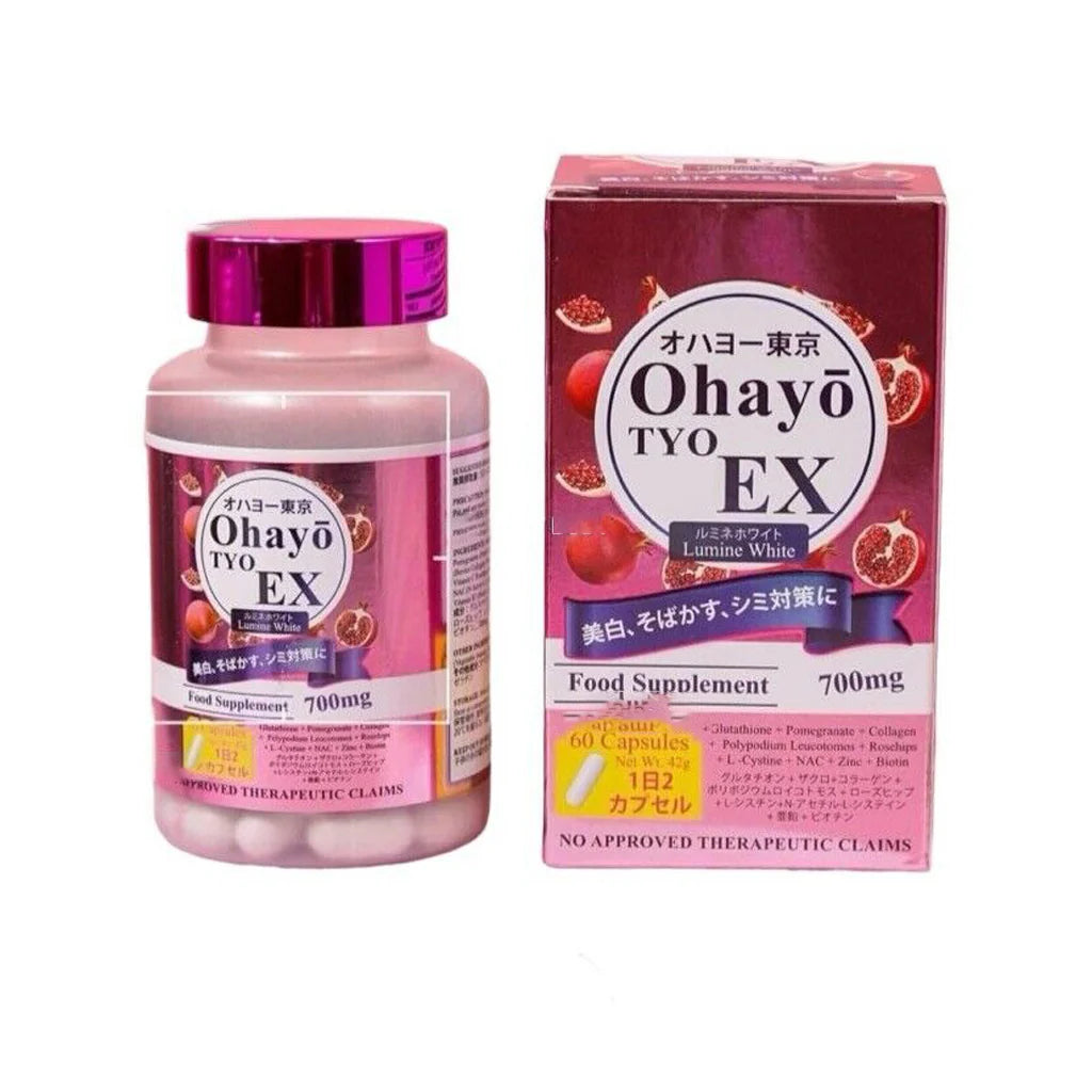 Ohayo Tyo EX Lumine White Glutathione 700mg – 60 Capsules