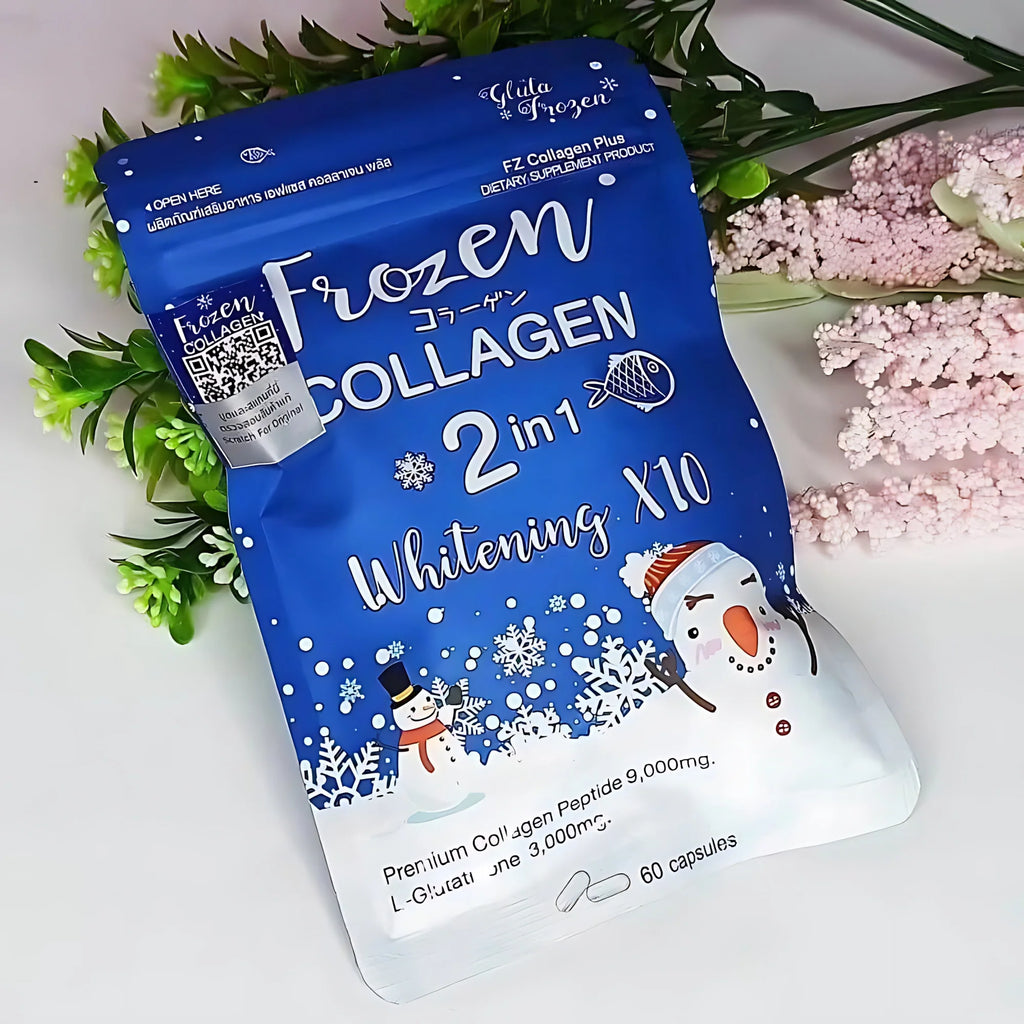Frozen Collagen 2-in-1 Whitening X10 by Gluta Frozen – 60 Capsules