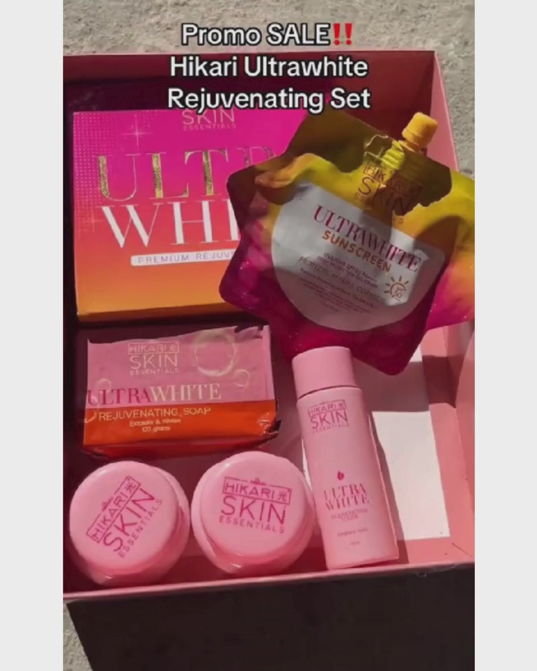 Combo-9 (Hikari Ultra White Rejuvenating Set / Sunscreen)