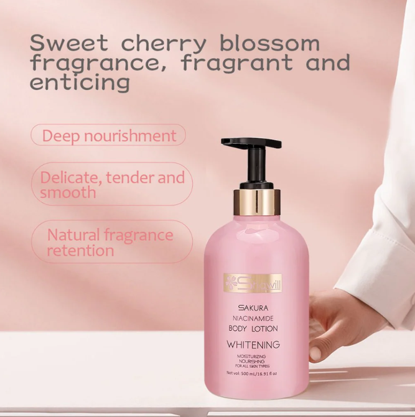 Shawill Sakura Niacinamide Whitening Body Lotion - 500ml