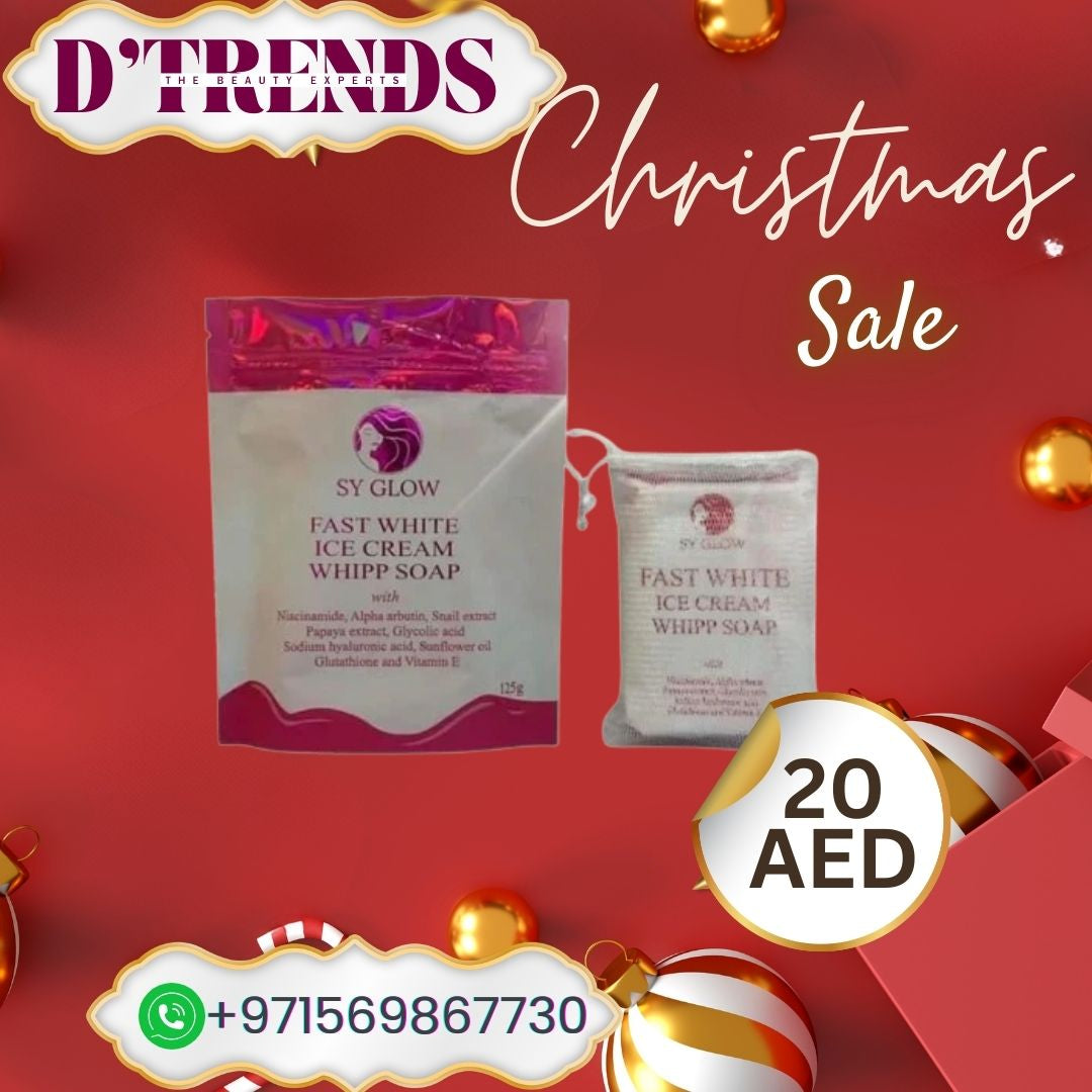 SY Glow Fast White Ice Cream Whipp Soap – 125g