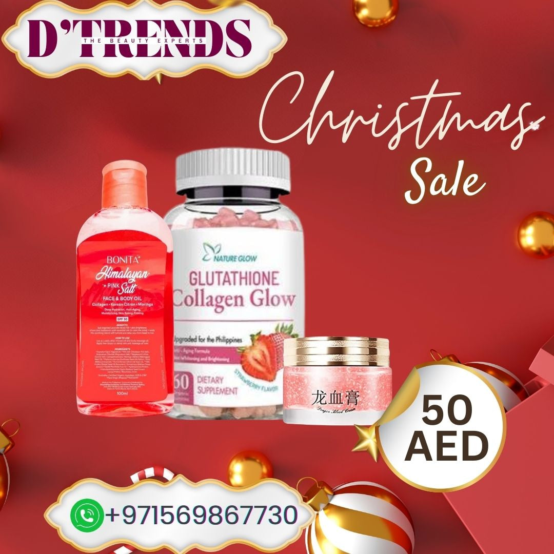 Combo Bonita oil+Glutatione collagen gummies+ Dragon blood cream