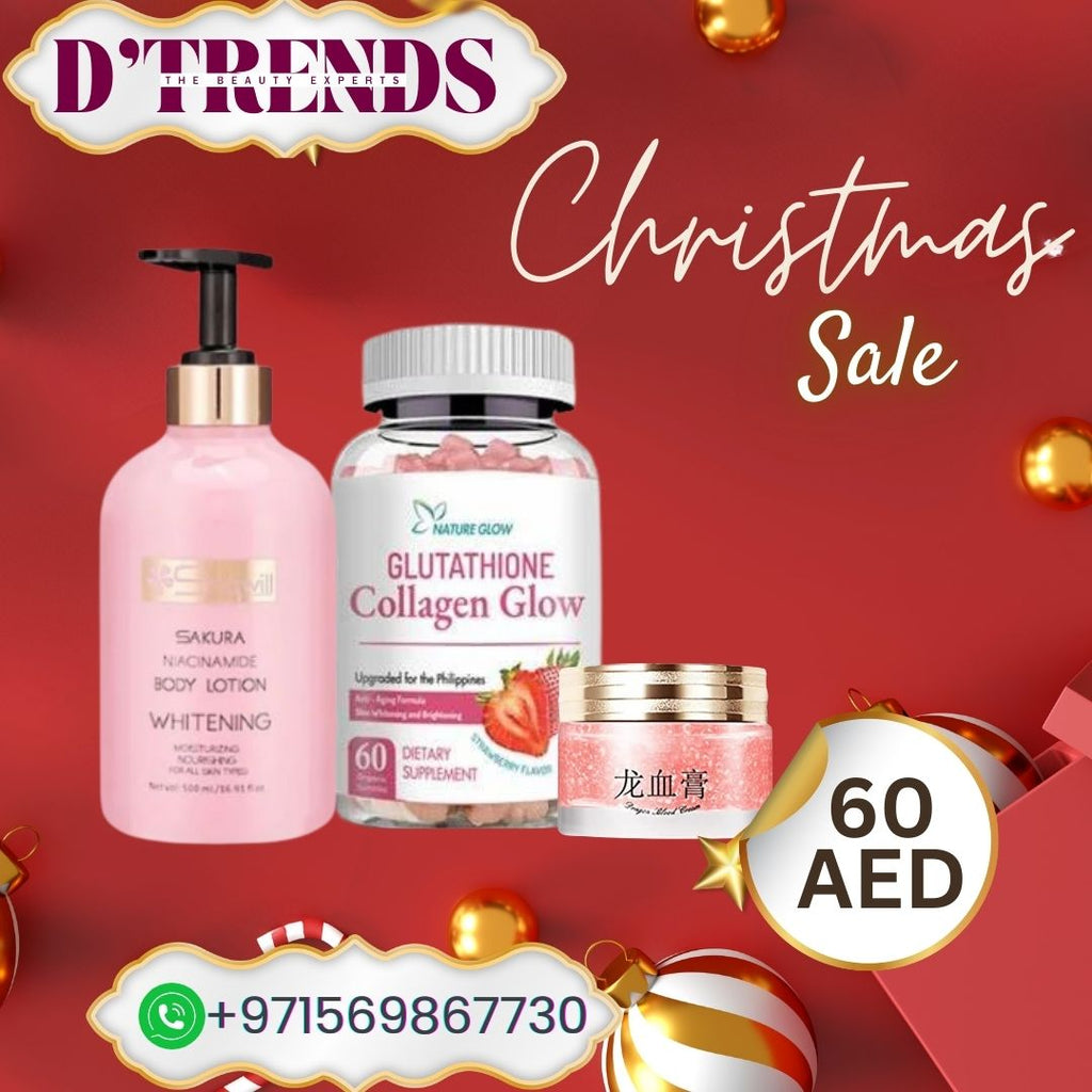 Combo Glutathione gummy+Dragon blood cream+Shawil lotion