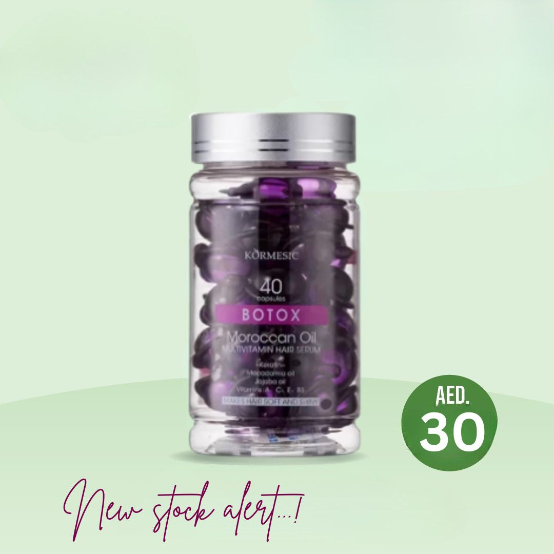 Kormesic Botox Moroccan Oil Vitamin Hair Serum – 40 Capsules